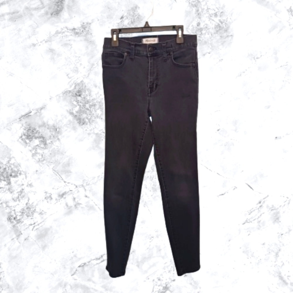 Madewell Jeans High Rise Women's Skinny  Jeans Size 27 Black Denim Minimalist